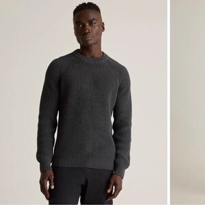 Quince Dark Gray Men's Crewneck Sweater
